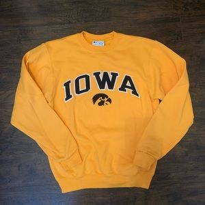 Yellow Champion Iowa Crewneck